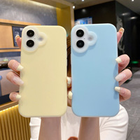 Étuis de Téléphone de Luxe Antichoc en Silicone Liquide Mat pour iPhone 17 16 15 Pro Max avec Protection de Lentille Coques Arrière Funda