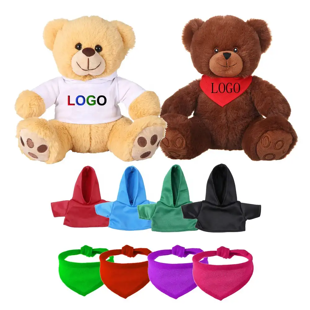 Рекламные подарки, Детский плюшевый медведь, мягкие игрушки, фирменный мишка тедди с логотипом на заказ с футболкой, оптовая продажа с фабрики, мишка тедди