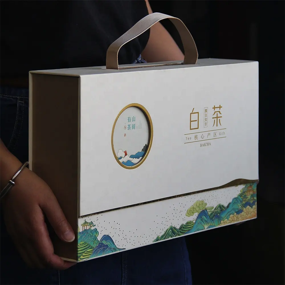 Custom Cardboard Cylinder Box Tea Paper Tube Packaging Box Cardboard Paper Luxury Tea Gift Box