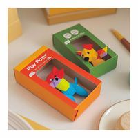 Bonne vente valise en papier magnétique boîte-cadeau stockage pour enfants avec aimant valises de poche