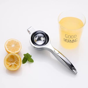Manual Citrus Juicer Set Stainless Steel 2 Pieces Easy To Clean For Lemon Orange Apple Juicing - Product Image 3