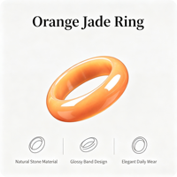 Bague en jadéite naturelle unie, bague en jade unisexe couleur glacée pour usage quotidien, bijou de type A birman, cadeau