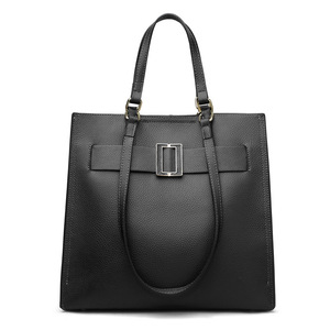 Bolso Grande de Cuero Genuino para Mujer, Bolso de Mano de Moda, Bolso Tote de Gran Capacidad, Bolso Bandolera de un Solo Hombro - Product Image 1