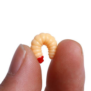 Lot de 100 leurres souples artificiels en silicone de 2,4 cm et 0,4 g pour la pêche au bar et à la truite, vente en gros - Product Image 4