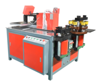 Machine de traitement de barres omnibus trois-en-un, poinçon et découpe de barres de cuivre et d'aluminium, machine de traitement de barres omnibus CNC