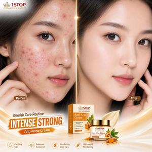 Crème Visage Réparatrice Anti-Imperfections et Marques d'Acné pour Peaux Grasses à l'Huile d'Arbre à Thé – Produit Cosmétique - Product Image 1