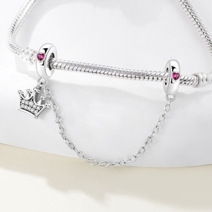 Esta cadena de seguridad con diseño único en forma de corona es adecuada tanto para hombres como para mujeres (accesorio DIY, regalo creativo) - Product Image 2