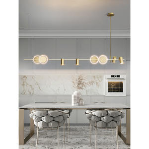 Lampes suspendues de style minimaliste nordique pour restaurant, spots décoratifs LED de luxe postmodernes pour comptoir de bar, modèle - Product Image 2