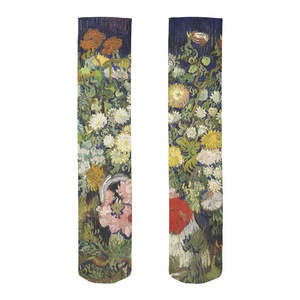 KTS202 OEM Personnalisé Genou Haute Célèbre Art Peinture Impression En Vrac En Gros Sublimation 3d Imprimé Faites Vos Propres <span class=keywords><strong>Chaussettes</strong></span> Pour Hommes Femmes - Product Image 4