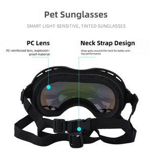 Lunettes de soleil pour <span class=keywords><strong>chien</strong></span>, anti-UV, coupe-vent, pour grands chiens, motif uni, accessoires de mode pour la saison hivernale - Product Image 2