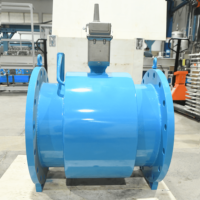 DN25-DN1800 316L Elektroda Pengukur Aliran Elektromagnetik Output 4-20mA Sensor Aliran Tahan Korosi untuk Distribusi Air