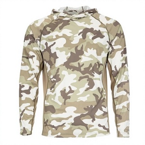 Nouveau Hoodie de Pêche Unisexe à Manches Longues Gris Uni Personnalisé par Sublimation, Séchage Rapide, 100% Polyester Spandex UPF 50+ - Product Image 3