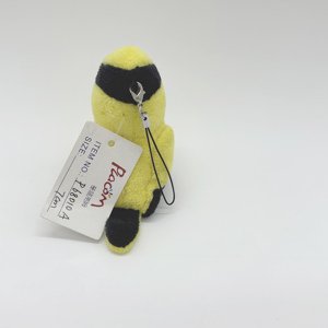Produttore di animali imbalsamati giocattoli cartone animato peluche peluche uccellini gialli ciondolo con portachiavi in peluche personalizzato - Product Image 4