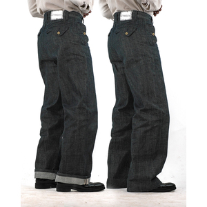 Jean en denim baggy sur mesure pour homme, coupe droite large, jambe large, denim brut, haute qualité, 15oz, jean épais pour homme - Product Image 4