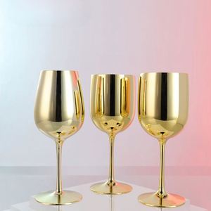 OEM Electroplate Plating Shiny Custom Logo Color Wholesale Popular Plastic Champagne <b>Wine</b> <b>Goblet</b> Gold Plastic <b>Wine</b> Glass - Product Image 3