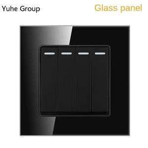 Interruptor de Pared Táctil de Vidrio Templado de Alta Calidad, Interruptor Electrónico de Pared para Hotel, Interruptor de 3 Pines, 1 Vía/2 Vías, Enchufe IP20 de 2 Tomas - Product Image 6