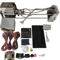 Kit de machine à grue d'arcade DIY en métal et plastique, grue de 53/71 cm, distributeur de peluches, accepteur de pièces, japonais, anglais