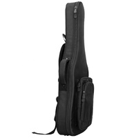 Yinyun Tas Gig Gitar Tanpa Kepala, Sarung Keras Gitar Tahan Air Nilon Hitam OEM