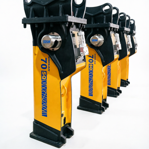 SQ70 para Nuevo Martillo Rompedor Hidráulico con Acumulador de Grasa Automático para Excavadoras de 16-21 Toneladas, 1 Año de Garantía - Product Image 1