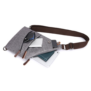 Fábrica direta Custom Unisex Elegante Repelente de Água Mulheres Homens <span class=keywords><strong>Slim</strong></span> <span class=keywords><strong>Anti</strong></span> Roubo Único Ombro Cruz Corpo Sling <span class=keywords><strong>Bag</strong></span> - Product Image 4