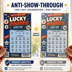 Boletos de Lotería Rasca y Gana con Temática de Números de la Suerte, Impresión Offset, Diseños Personalizados al por Mayor - Product Image 2