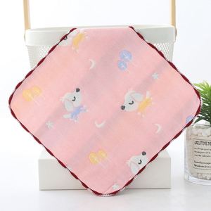 Serviettes pour bébé en gaze de coton pur, douces et absorbantes, 6 couches, 25*25CM, tissées, pour le bavoir, le visage, le bain, le mouchoir pour enfants, salle de bain - Product Image 5
