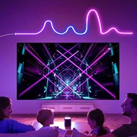 Bande lumineuse flexible en silicone néon RGBIC 24V, bande LED néon flexible pour la décoration de la chambre, de la salle de jeux