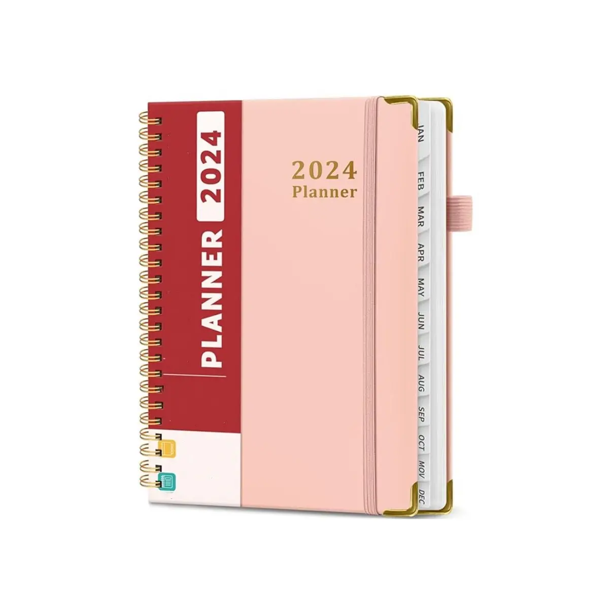 Koil jilidan Spiral mingguan bulanan dua puluh tiga jadwal buku harian 2026 2024 jurnal harian perencana Notebook