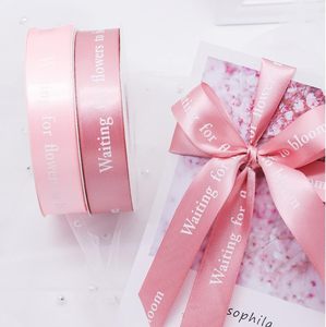 1" Custom Printed Eco-Friendly Satin Ribbon 100Yard/Roll <b>Scrapbooking</b> Gift Wrapping Bowknot DIY Packaging Wedding Christmas - Product Image 3