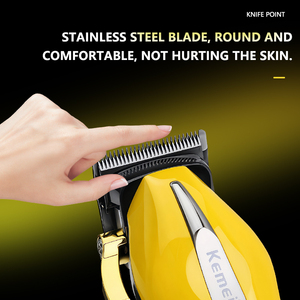 Kemei Km-1450 1800mAh Công suất mạnh 7000 vòng/phút động cơ nhanh tóc <span class=keywords><strong>Clipper</strong></span> chuyên nghiệp Tự làm tóc phong cách máy cắt logo riêng - Product Image 3