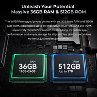   WP35 Pro 6.6" 12GB+512GB 32MP+64MP 11000mAh Cargador Rápido de 33W Doble SIM Android NFC Versión Global Teléfono Móvil Resistente