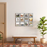 Lot de 6 cadres photo Mixtiles 8x8 pouces nouvelle version, réutilisables avec bandes adhésives amovibles au dos