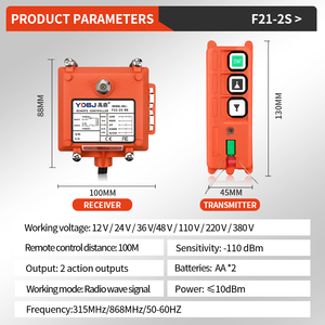 Control Remoto Inalámbrico Industrial Inteligente F21-2S para Servicios Profesionales, Control Remoto por Radio para Grúa y Cabrestante, Resistente al Agua - Product Image 5