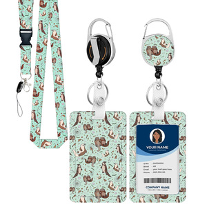 Spot marine life scroll with back clip, bus <b>card</b> <b>holder</b>, campus meal <b>card</b> <b>holder</b> with security buckle, brand name <b>card</b>, keychain - Product Image 1