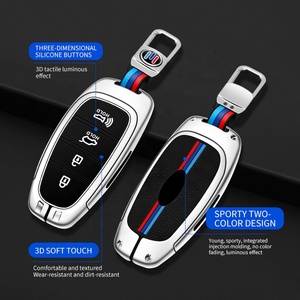 Housse de clé de voiture en alliage de Zinc à distance pour Hyundai <span class=keywords><strong>Grand</strong></span> Santa Fe IX45 GENESIS EQUUS AZERA 2013 2014 2015 2016 accessoires sans clé - Product Image 2