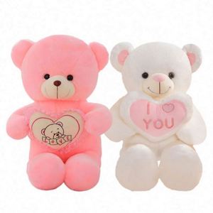 Oso de Peluche Suave con Forma de Corazón, Personalizado con Rosa, Animal de Peluche de Anime, Regalos para el Día de San Valentín, Exportaciones de China - Product Image 3