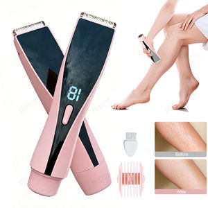 Depiladora Eléctrica Recargable de Doble Cabezal para Viajes, Mini Depiladora para Mujeres, Brazos, Axilas, Piernas, Vello Púbico y Corporal - Product Image 1