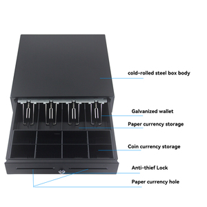 Tiroir-caisse électronique de supermarché RJ11 5 Bill 8 pièces avec boîtier en métal système de point de vente à haute efficacité - Product Image 3