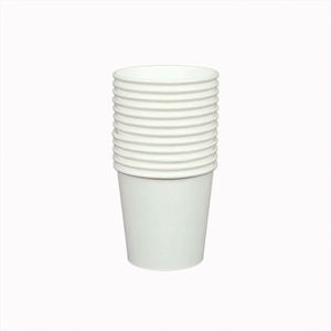 Gobelets en papier biodégradables blancs jetables pour café, 4oz, 6oz, 8oz, 12oz, personnalisables en gros pour cafés et usines - Product Image 3