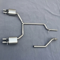 Système d'échappement Audi A3 A4 A5 A6 A7 A8 C7 3.0t Sportback Varex Catback Downpipe Tip en acier inoxydable poli miroir