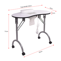 Spa Salon Table À Ongles Manucure Bureau Station QCP-S12
