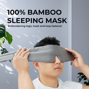 ผ้าปิดตานอนหลับจมูกสูงทำจากไม้ไผ่100% พร้อมปลอกหมอนปักเทคนิคการถักแบบแข็งสำหรับใช้ในบ้านโรงแรมโรงพยาบาล - Product Image 4