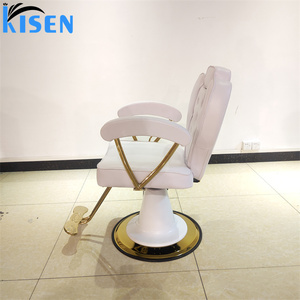Kisen-muebles de salón de estilo <span class=keywords><strong>barcelona</strong></span> para mujeres, sillas de estilismo de peluquero con base cuadrada - Product Image 6