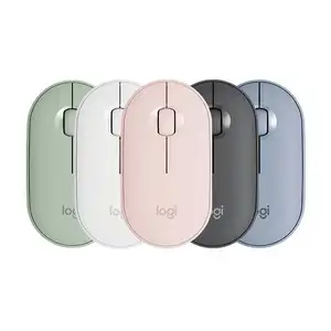 Logitech Pebble M350 Ratón inalámbrico 1000dpi Silent Slim Computer Mouse Bluetooth Office Mouse