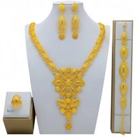 Ensemble Bijoux de Mariée Indienne de Luxe Papillon, Collier et Boucles d'Oreilles en Gros