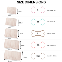 Tapis rafraîchissant d'été pour animaux de compagnie en soie glacée, coussin auto-refroidissant portable pour chien et chat, pour niche, canapé, voiture, voyage