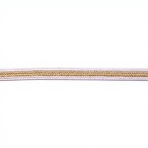 Cordón trenzado de alta calidad personalizado con pedrería y malla de punto para uso en prendas de vestir y textiles del hogar, lavable, con diseño de cordón de suelta de oro. - Product Image 2