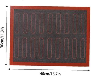 Maedack 30x40cm <span class=keywords><strong>Tapis</strong></span> <span class=keywords><strong>de</strong></span> pâtisserie en silicone <span class=keywords><strong>micro</strong></span>-<span class=keywords><strong>perforé</strong></span> antidérapant pour four à biscuits pour pizza, gâteau, pâtisserie, outils <span class=keywords><strong>de</strong></span> four - Product Image 2
