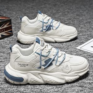 รองเท้าวิ่งแบบผูกเชือก ระบายอากาศได้ดี พื้นรองเท้าด้านในยางกันลื่น ซับในตาข่ายเอเวอร์กรีน ดีไซน์ลำลอง ใส่ได้ทุกฤดู พื้นรองเท้ากลางทำจากอีวีเอ - Product Image 3