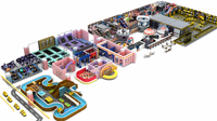 Système de terrain de jeu gonflable doux et ludique pour enfants, équipement de terrain de jeu intérieur pour enfants